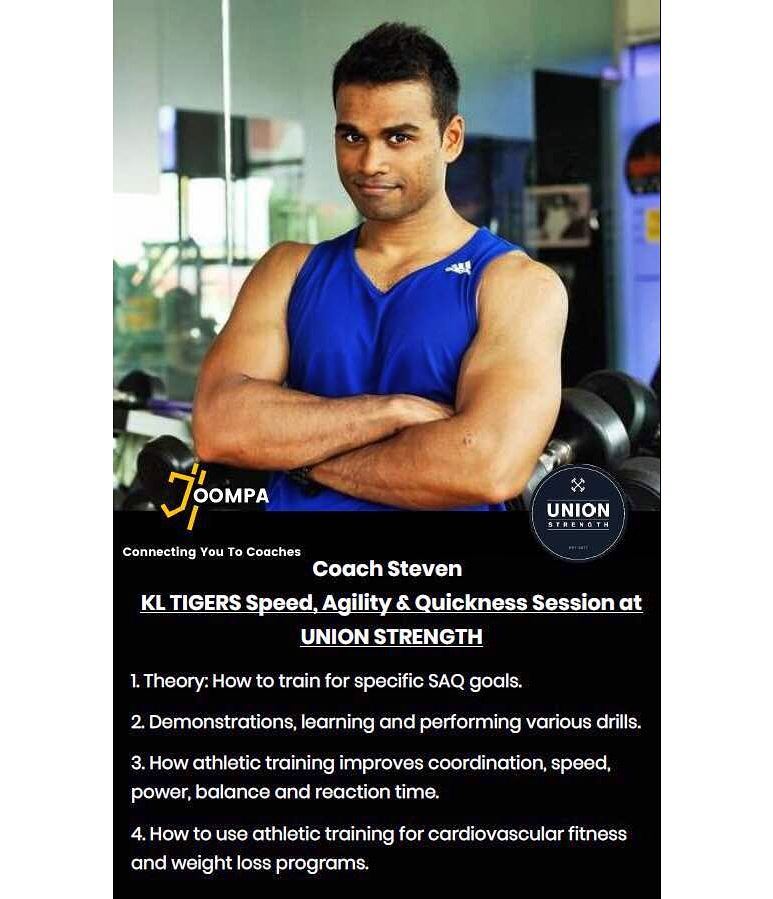 Speed, Agility and Quickness workshop for KL Tigers Rugby squad